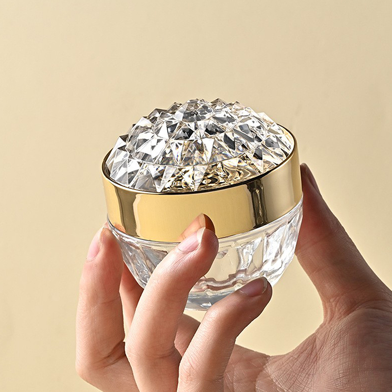 Luxury Skincare Bottles - 1pcs Luxury Diamond 50g Glass Face