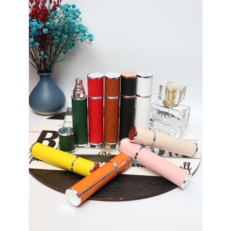 Luxury Skincare Bottles - Luxury Leather Wrapped 10ml Glass Perfume