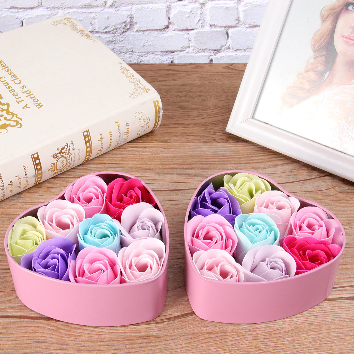 Rose Soap Flower Soap Set in E - đánh giá và giá Luxury Skincare Gift Set
