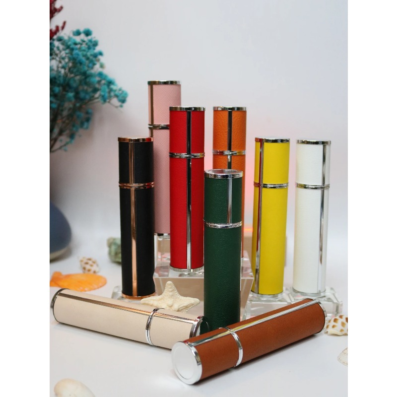 Luxury Leather Wrapped 10ml Gl - đánh giá và giá Luxury Skincare Bottles