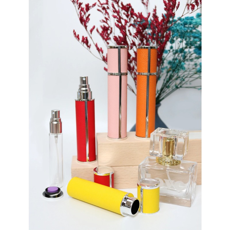 Luxury Leather Wrapped 10ml Gl - đánh giá và giá Luxury Skincare Bottles