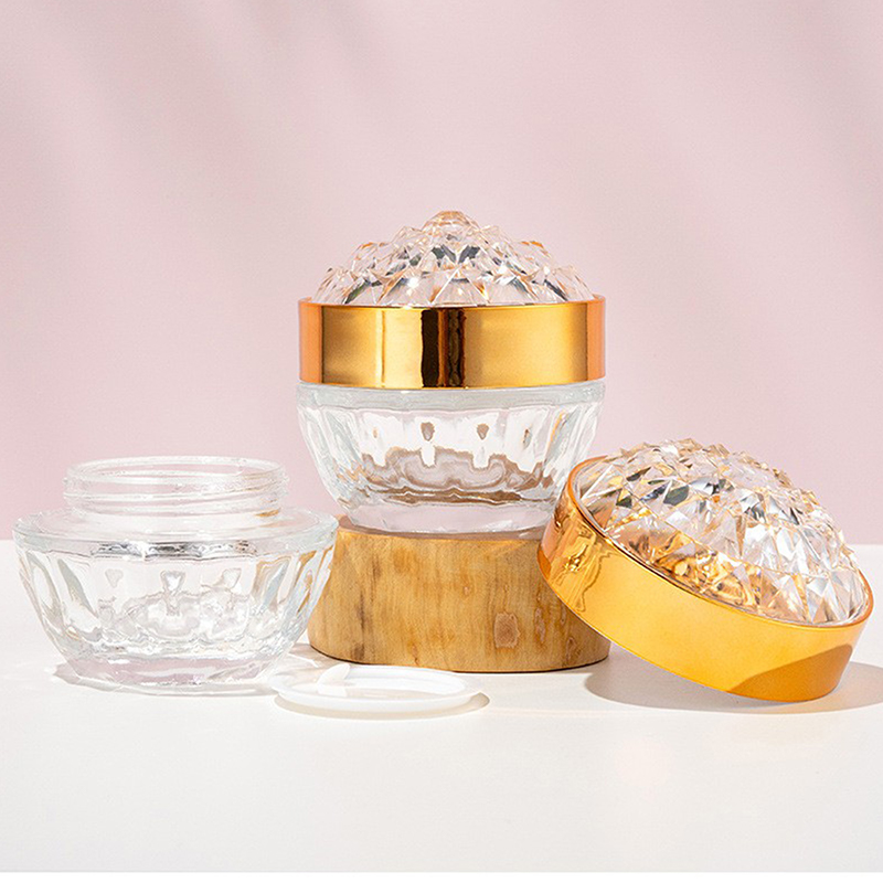 Luxury Diamond 50g Glass Face  - đánh giá và giá Luxury Skincare Bottles