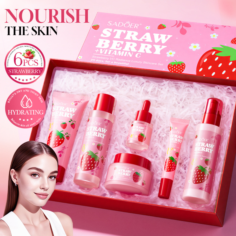 Strawberry VC Brightening Luxu - đánh giá và giá Luxury Skincare Gift Set