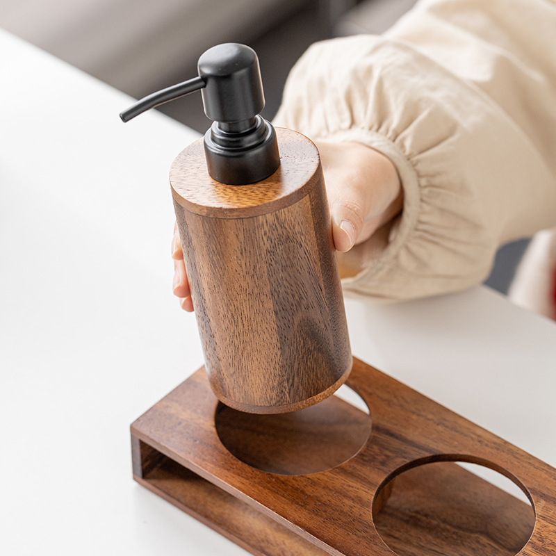 Walnut wood press-type portion - đánh giá và giá Luxury Skincare Bottles